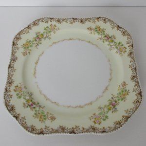 RARE square Meito Hand Painted 9" salad plate